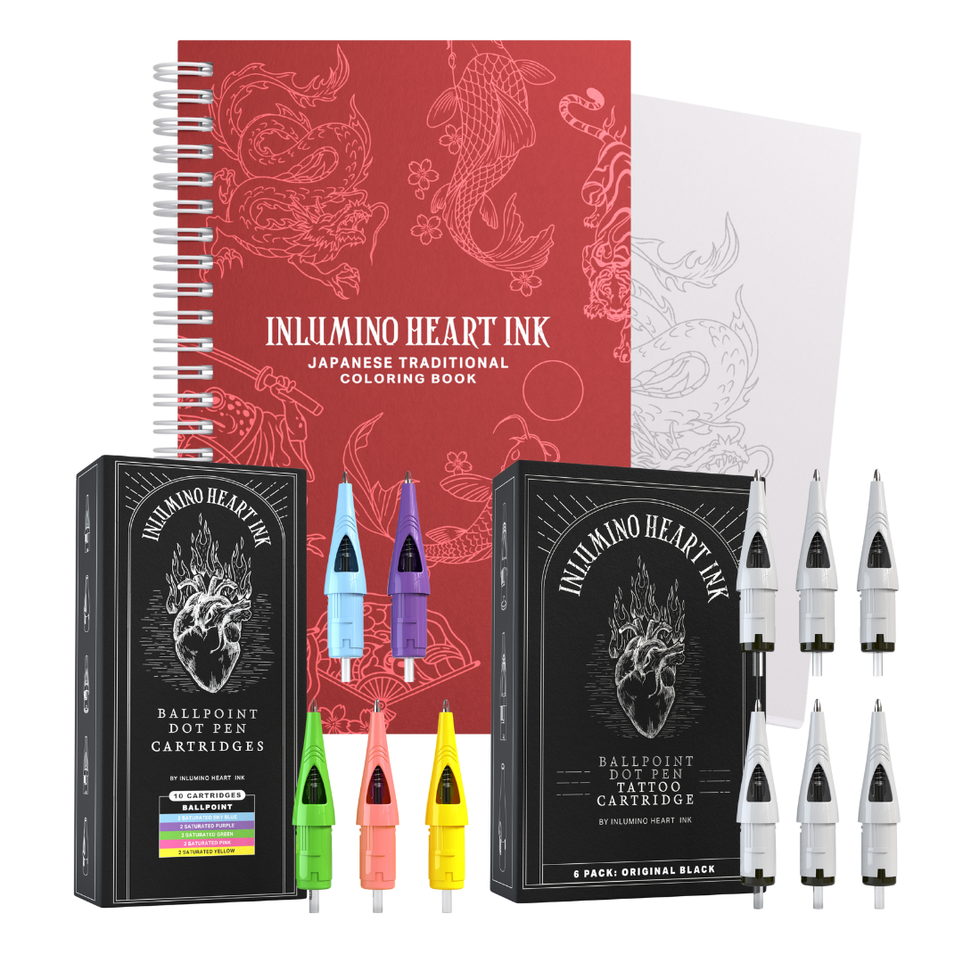 The Japanese Coloring Book and Saturated Ink Set