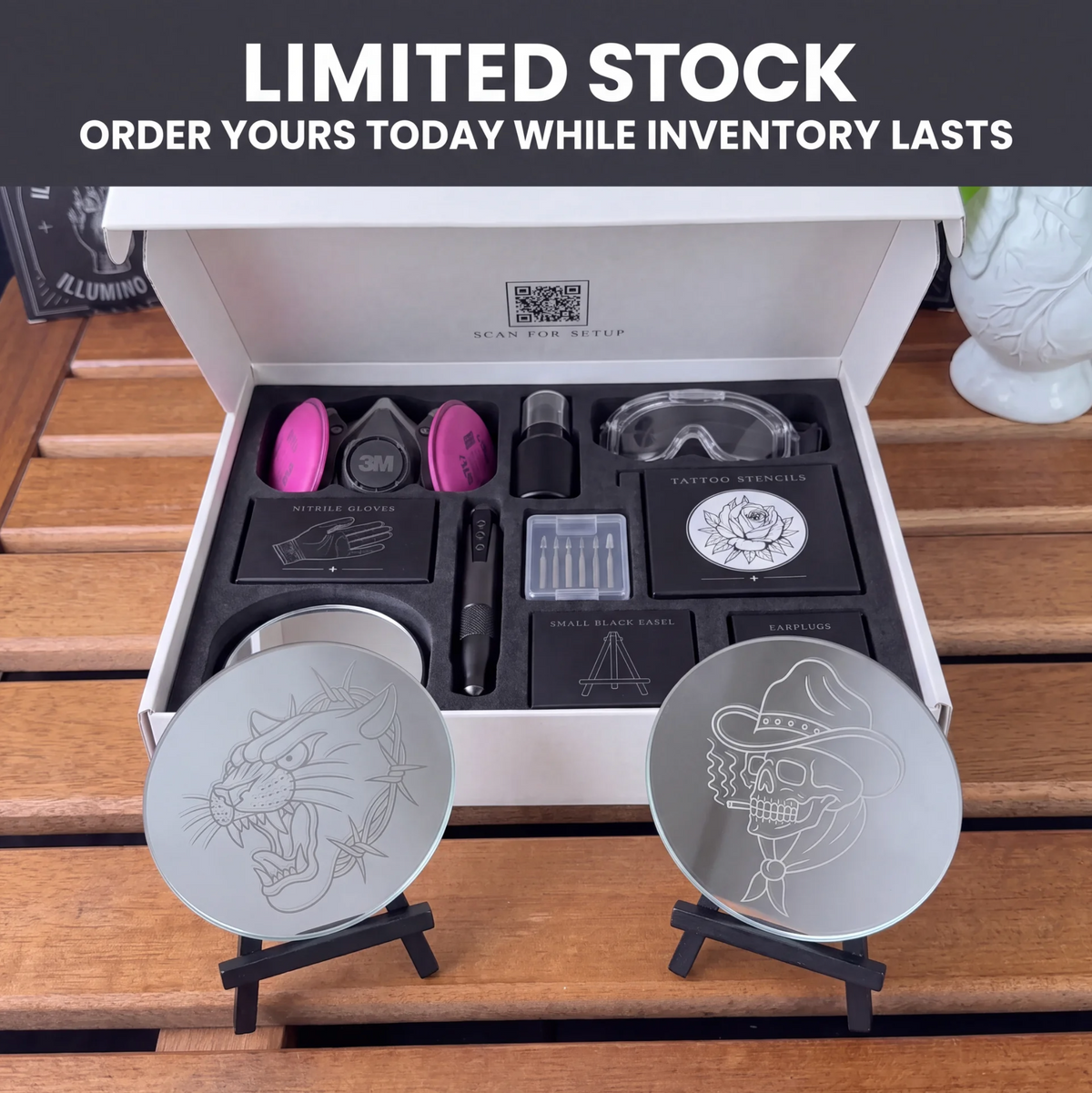 Tattoo Glass Engraving Kit