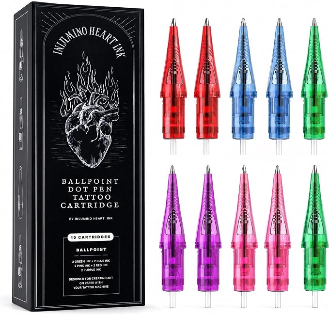 10 Ballpoint Pen Cartridges