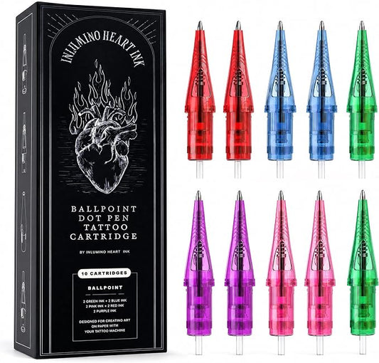 10 Ballpoint Pen Cartridges