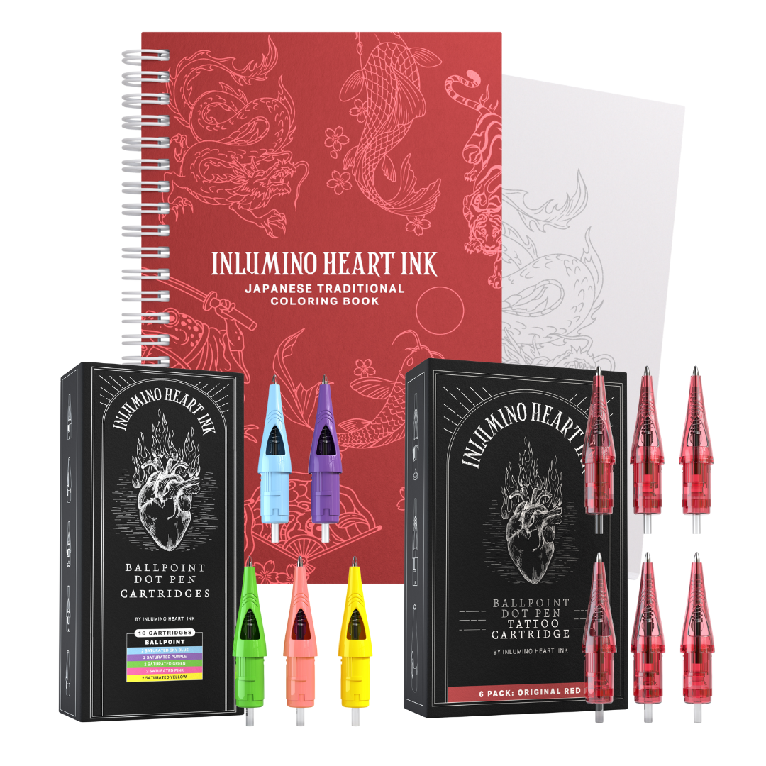 The Japanese Coloring Book and Saturated Ink Set
