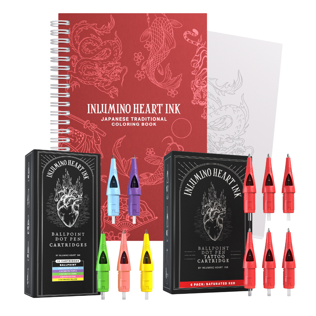 The Japanese Coloring Book and Saturated Ink Set