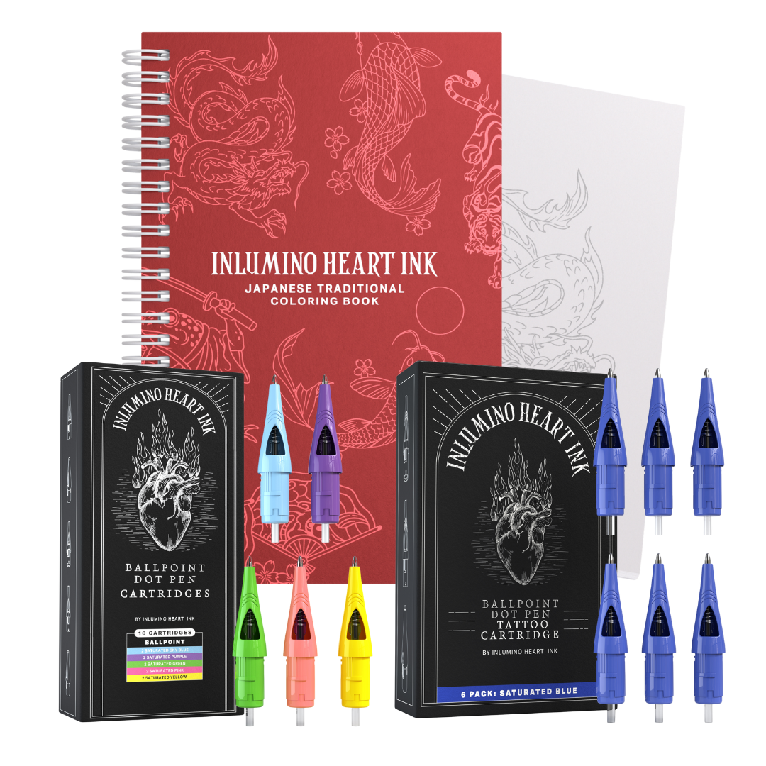 The Japanese Coloring Book and Saturated Ink Set