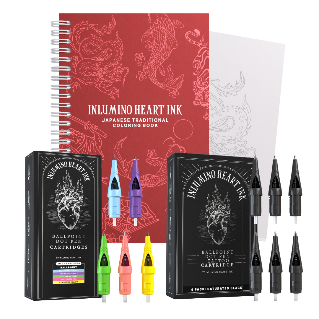 The Japanese Coloring Book and Saturated Ink Set