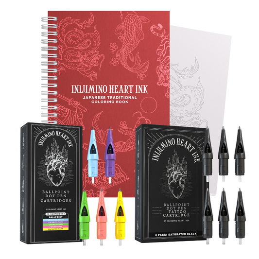 The Japanese Coloring Book and Saturated Ink Set