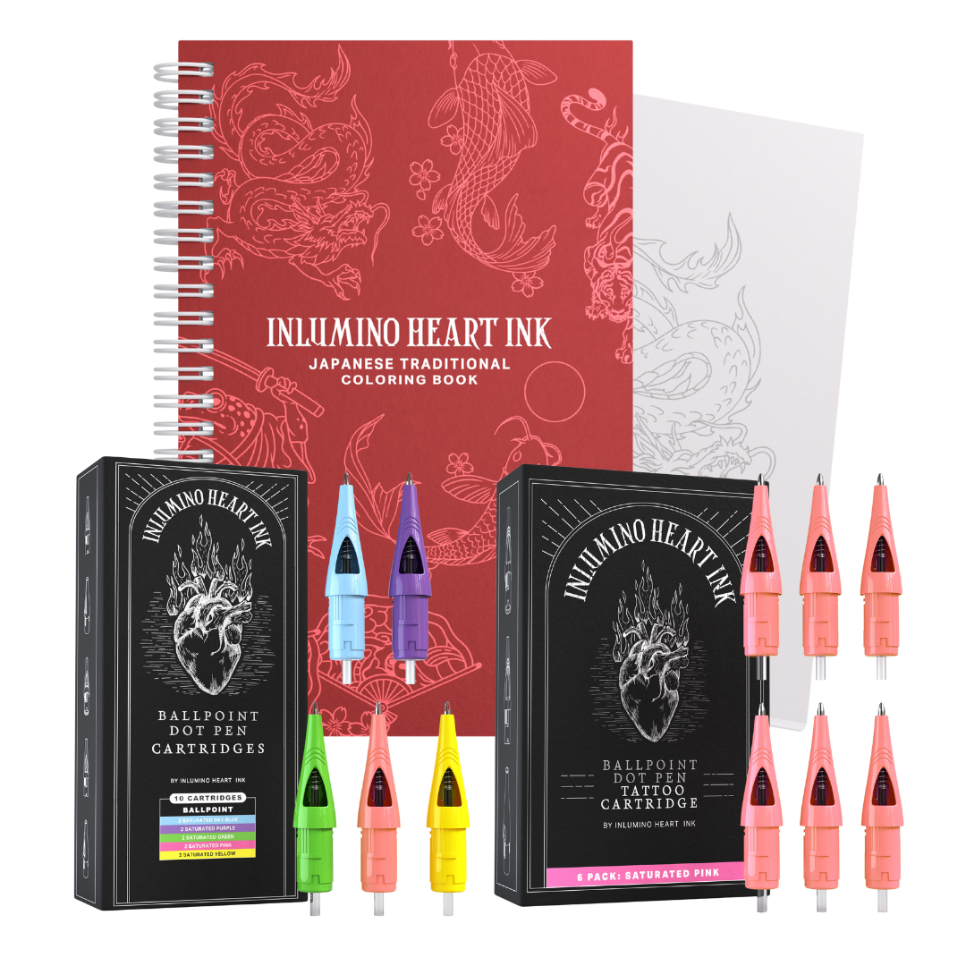 The Japanese Coloring Book and Saturated Ink Set