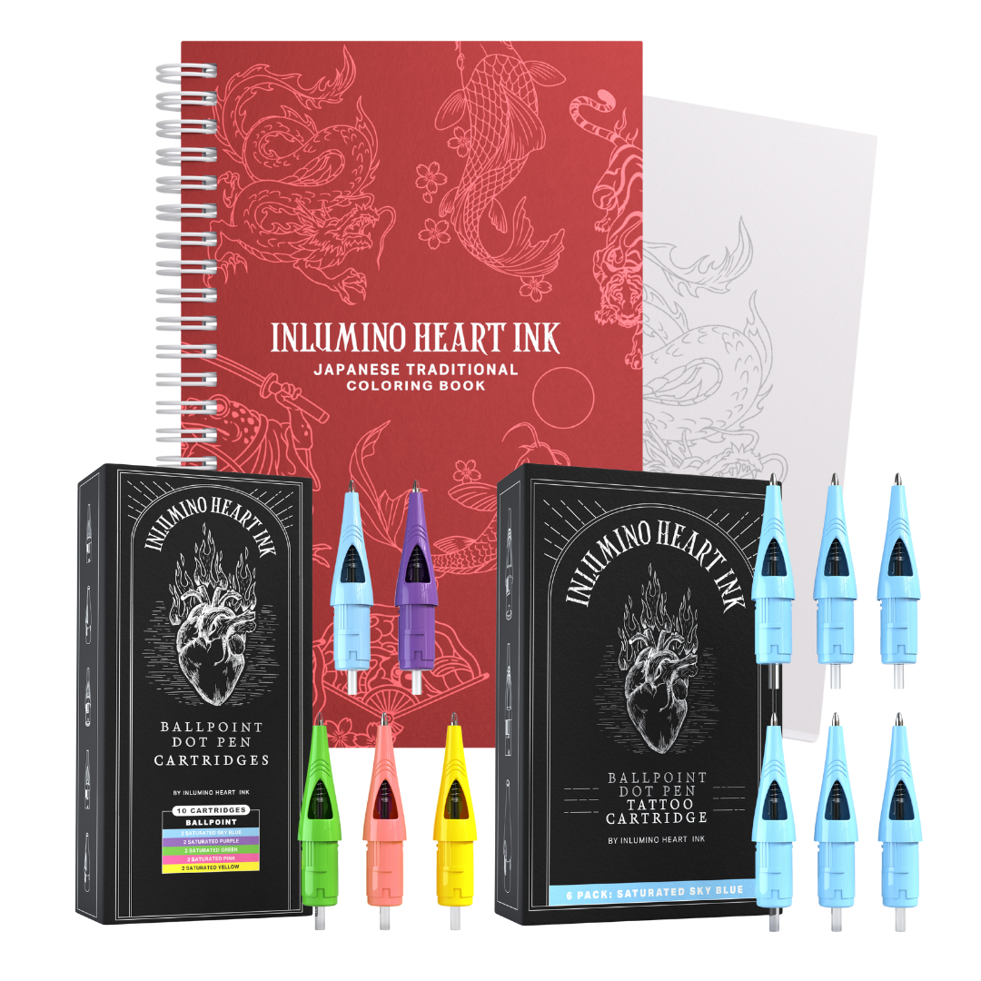 The Japanese Coloring Book and Saturated Ink Set