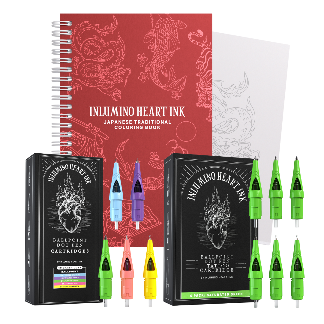The Japanese Coloring Book and Saturated Ink Set