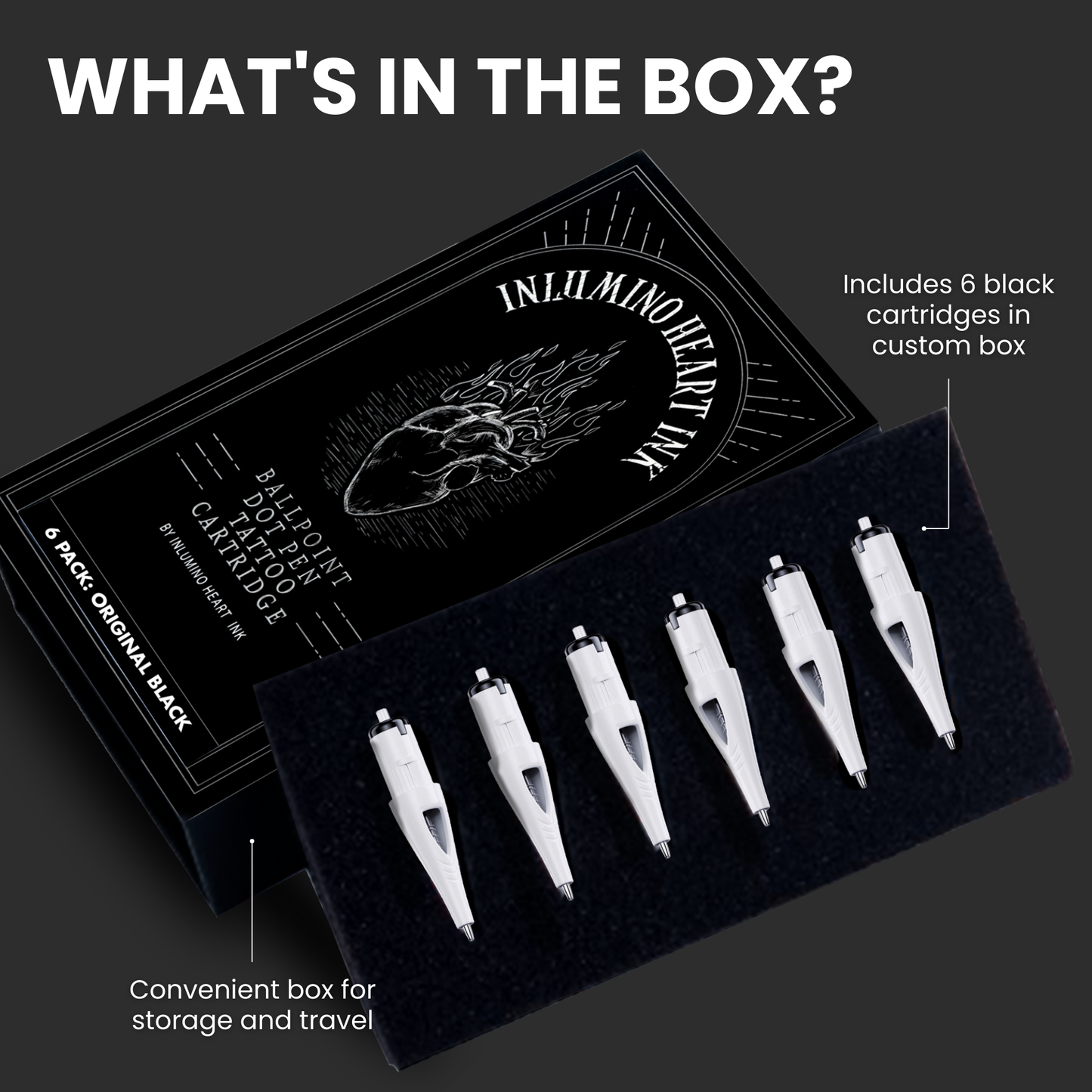 6 Ballpoint Pen Cartridges