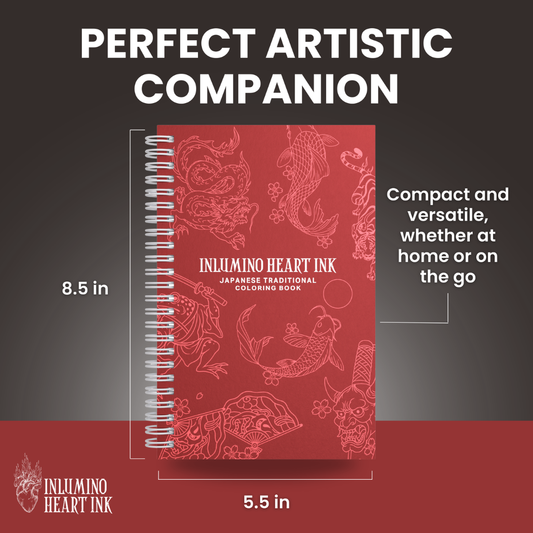 Japanese Traditional Coloring Book