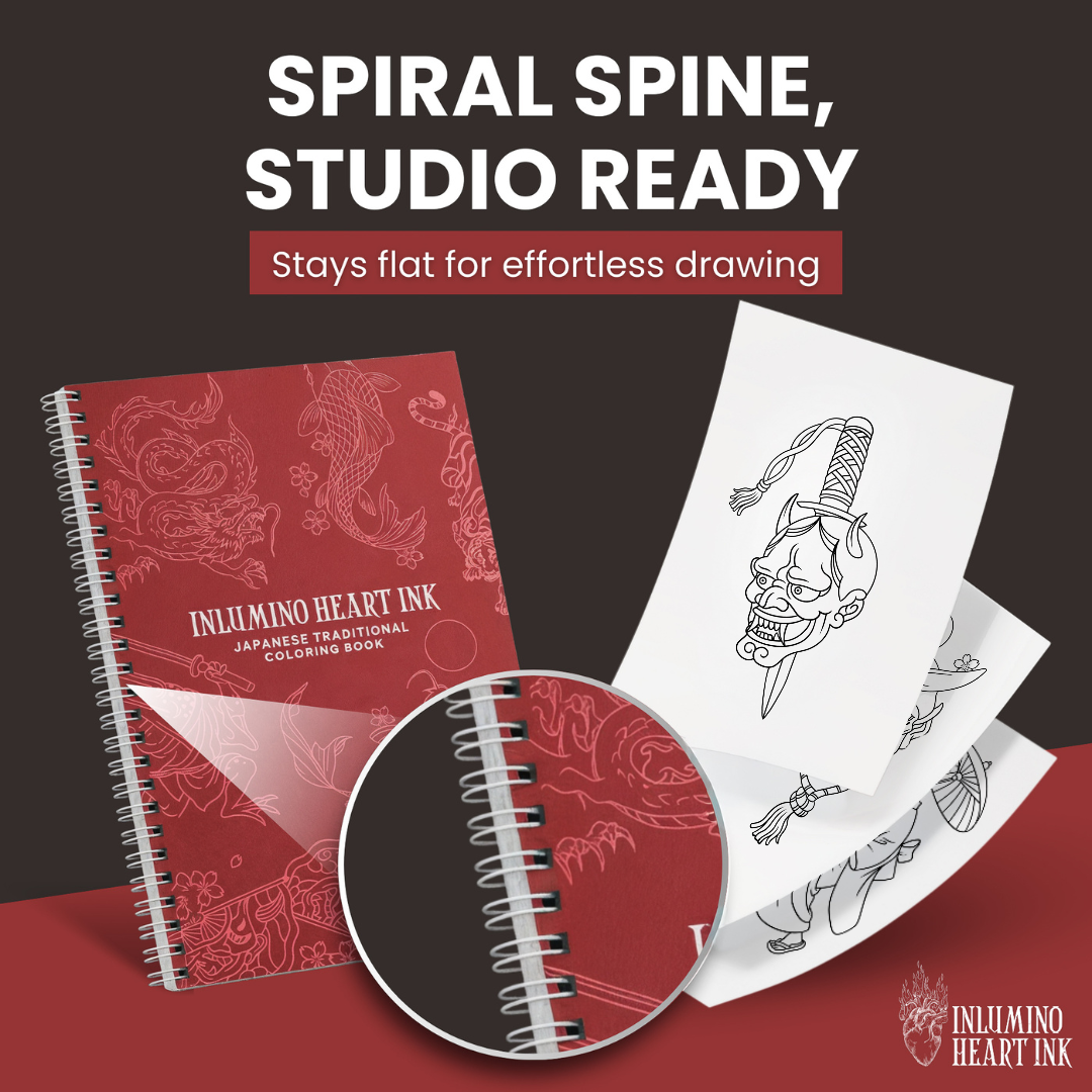 Japanese Traditional Coloring Book