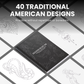 American Traditional Coloring Book