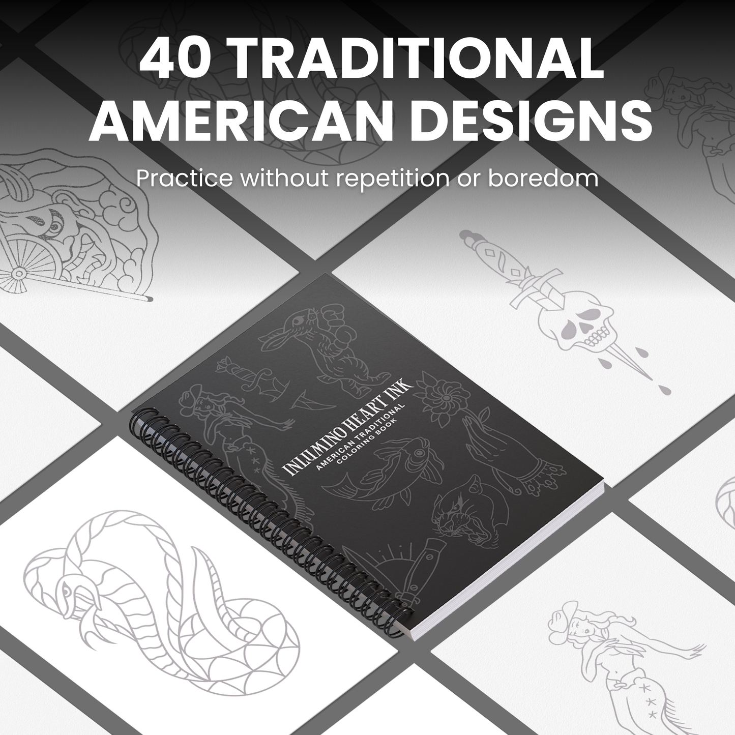American Traditional Coloring Book