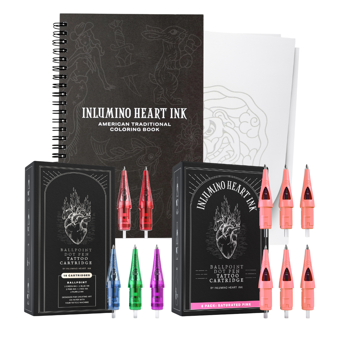 Coloring Book and Ink Set