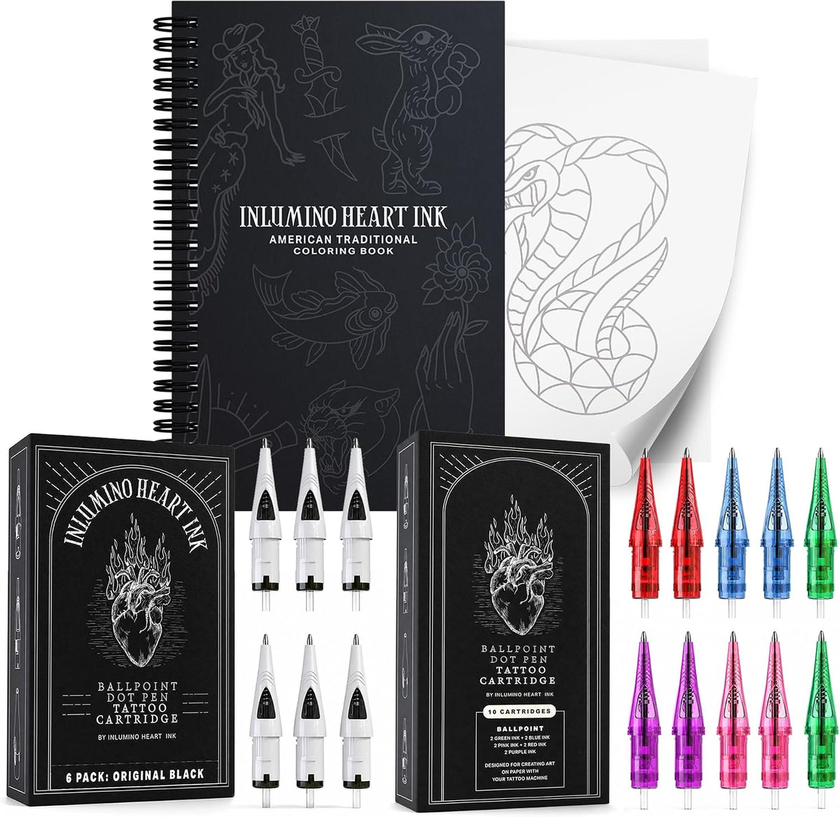 Coloring Book and Ink Set