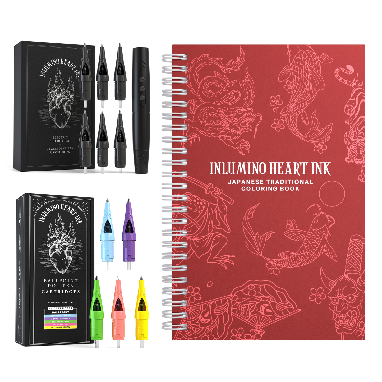 The Japanese Coloring Book Set