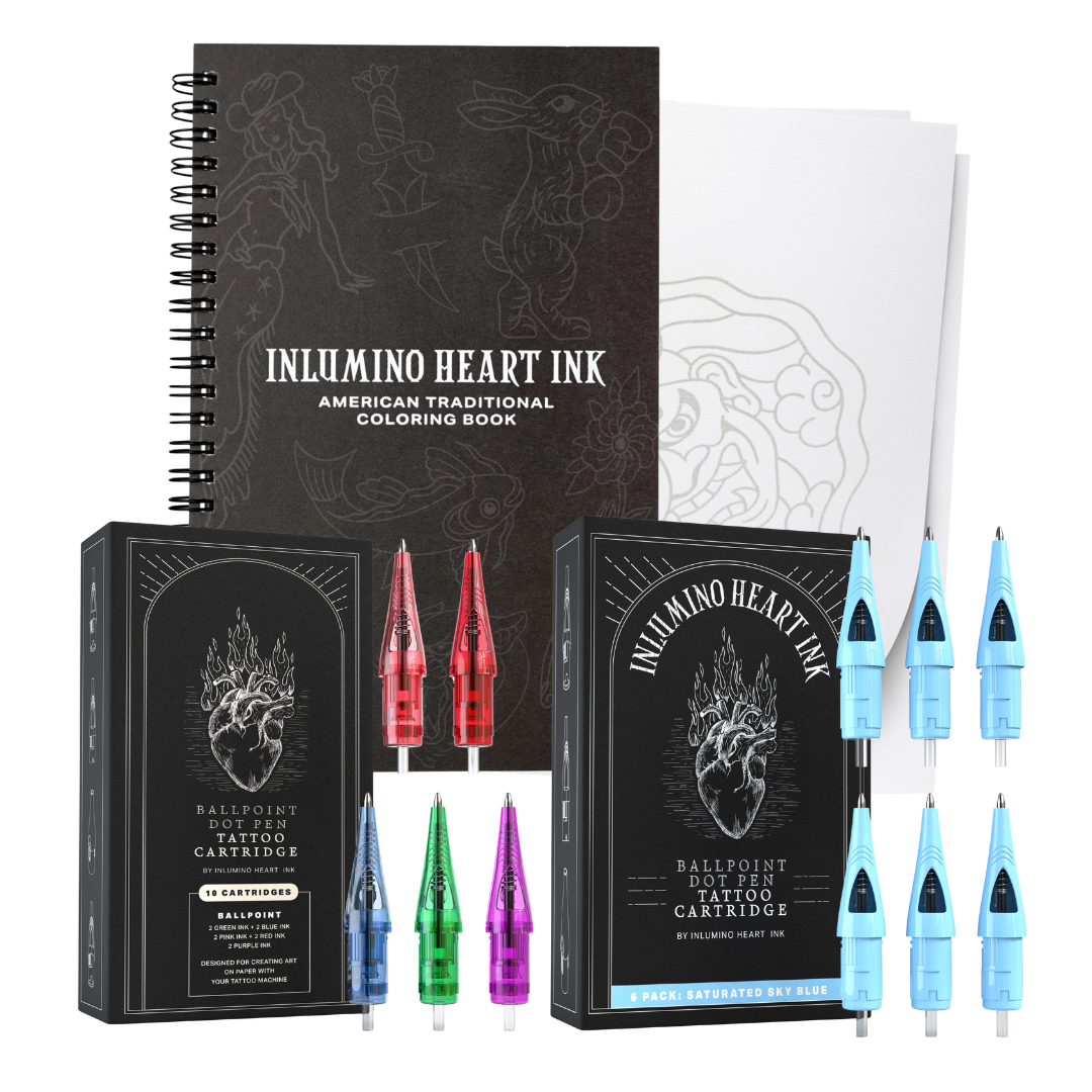 Coloring Book and Ink Set
