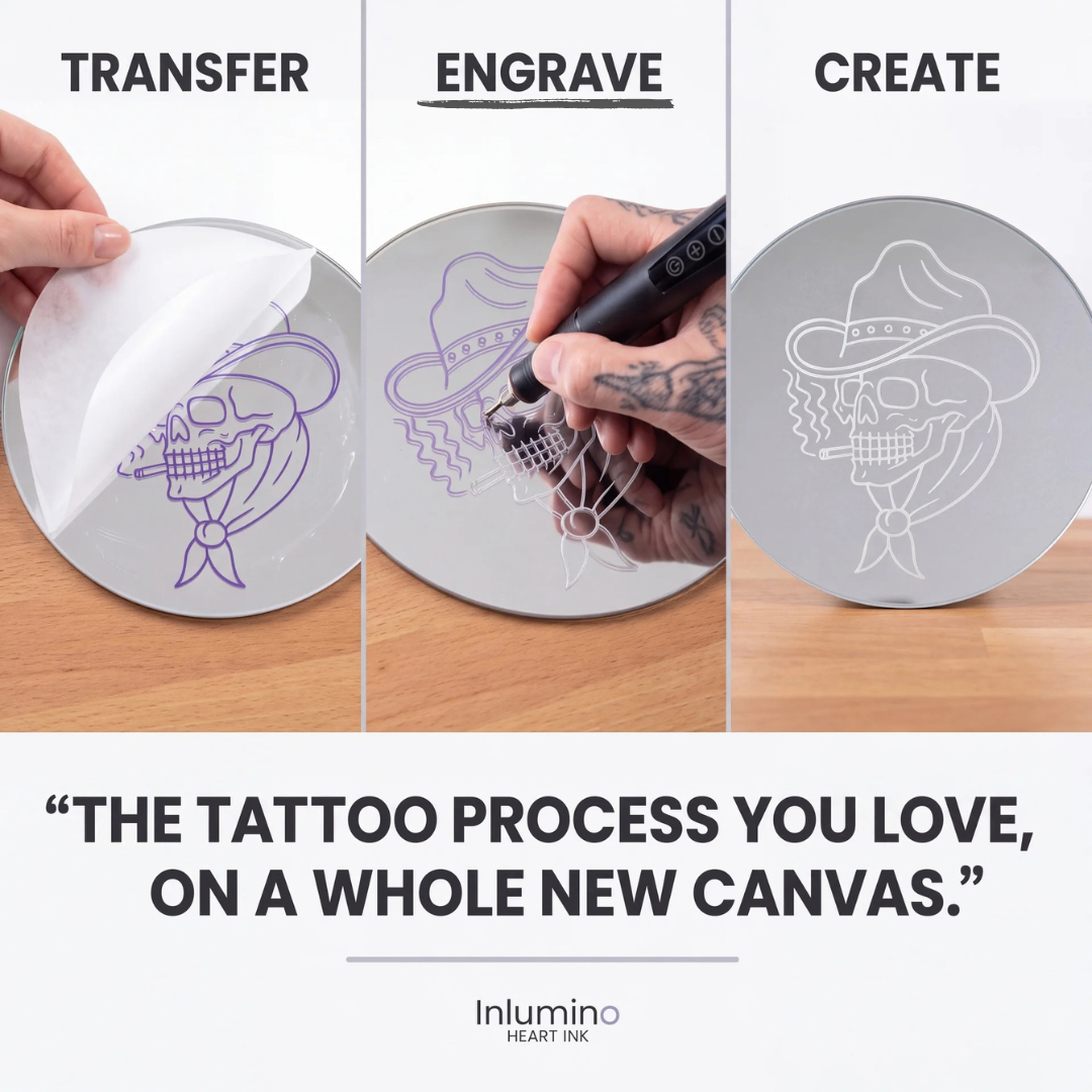 Tattoo Glass Engraving Kit