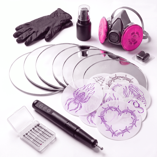 Tattoo Glass Engraving Kit