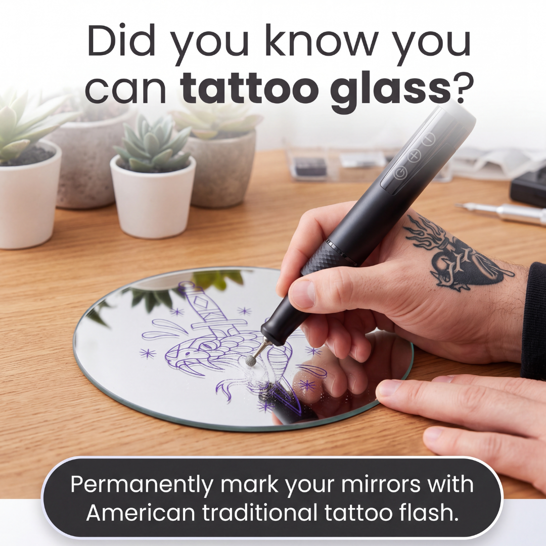 Tattoo Glass Engraving Kit
