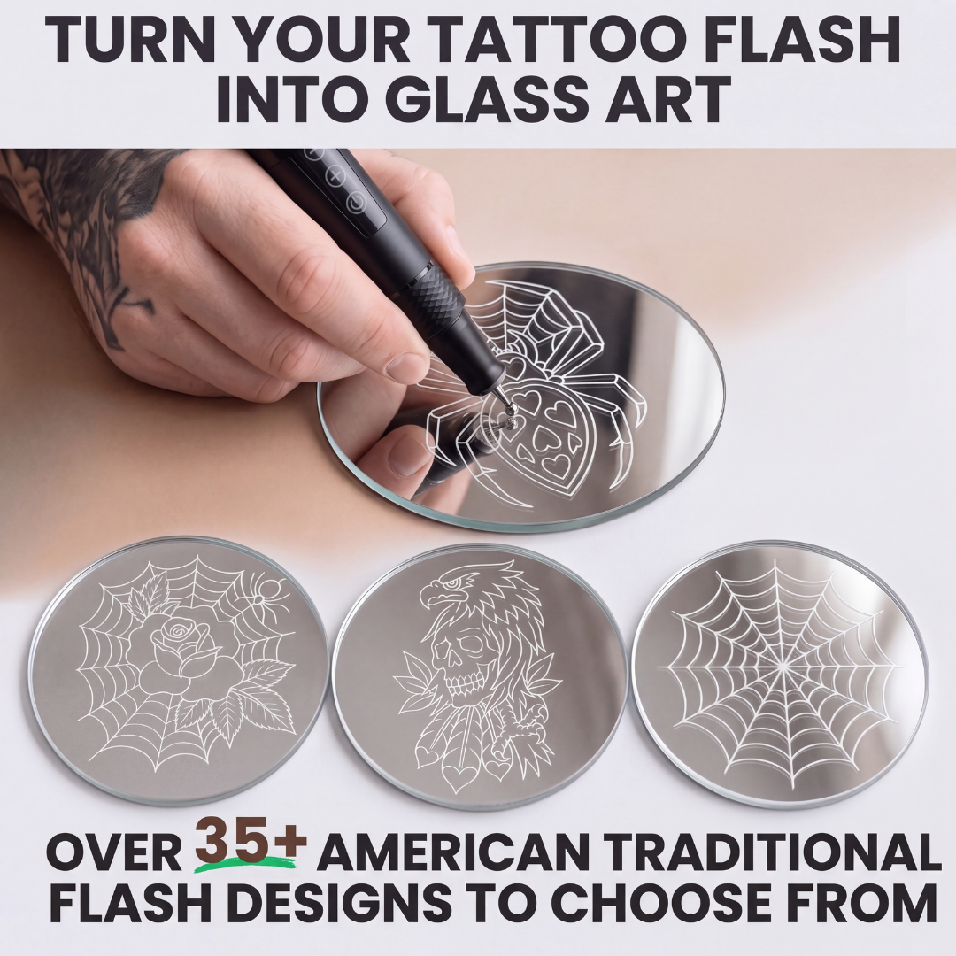 Tattoo Glass Engraving Kit