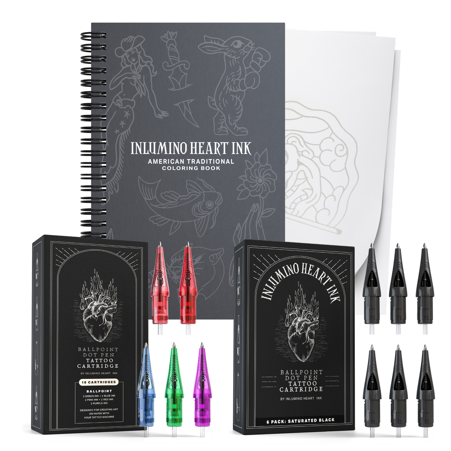 Coloring Book and Ink Set