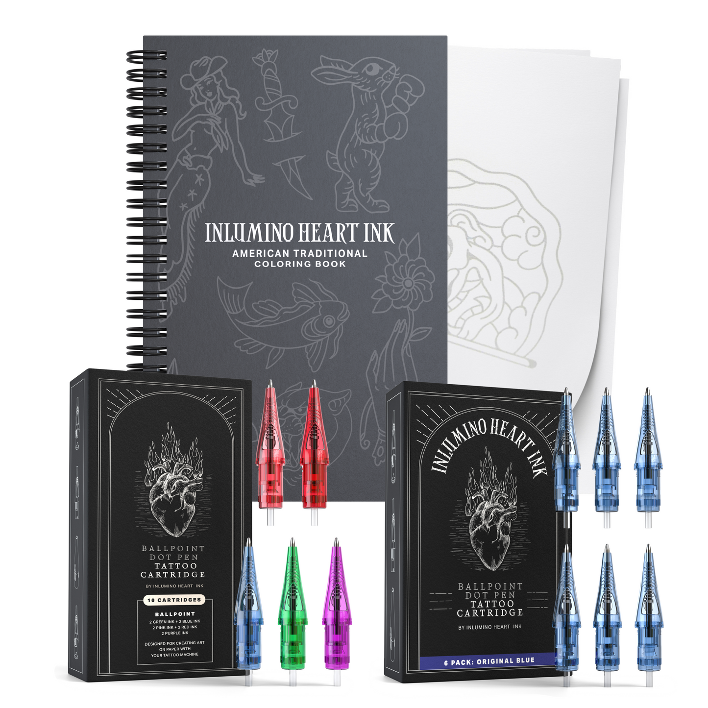 Coloring Book and Ink Set