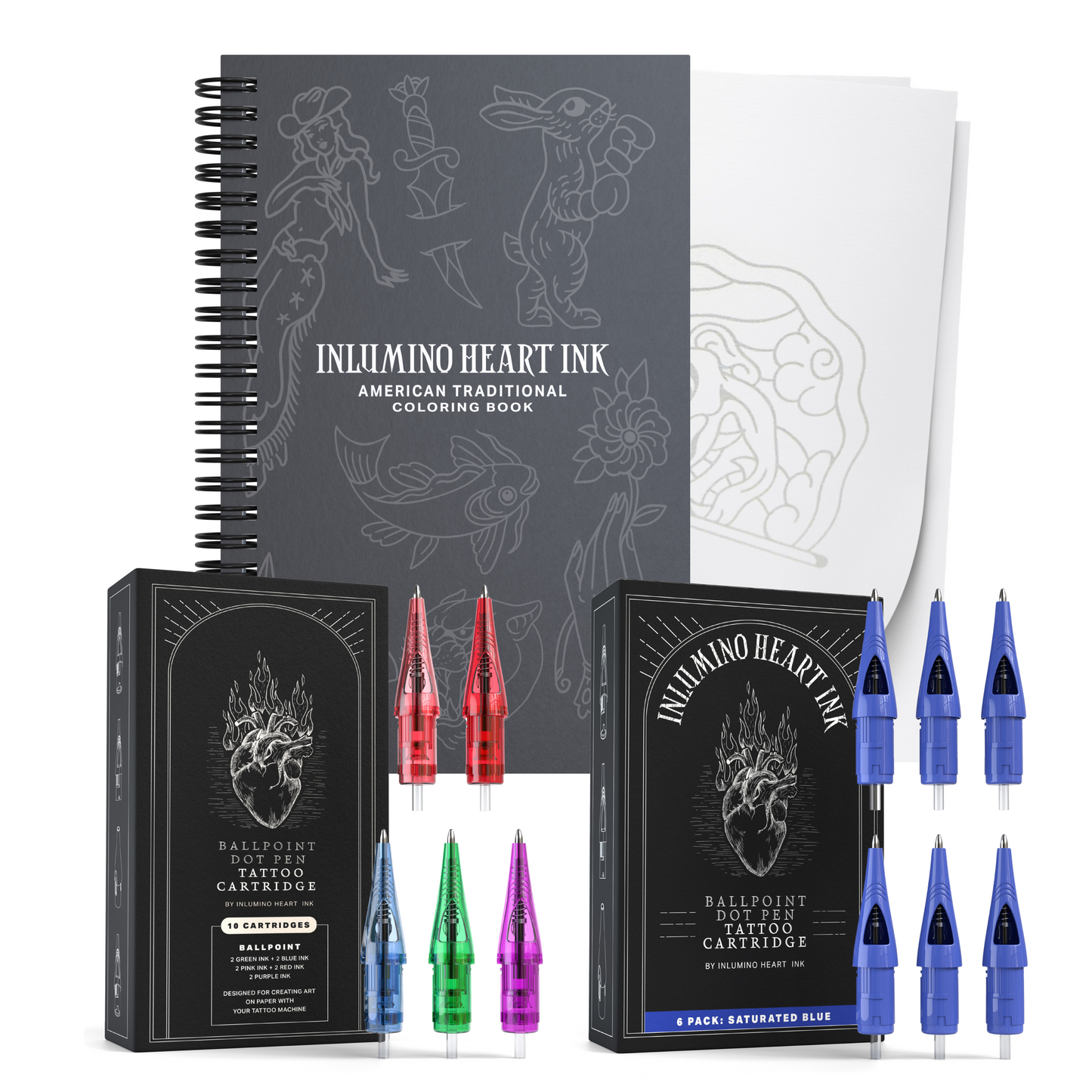Coloring Book and Ink Set