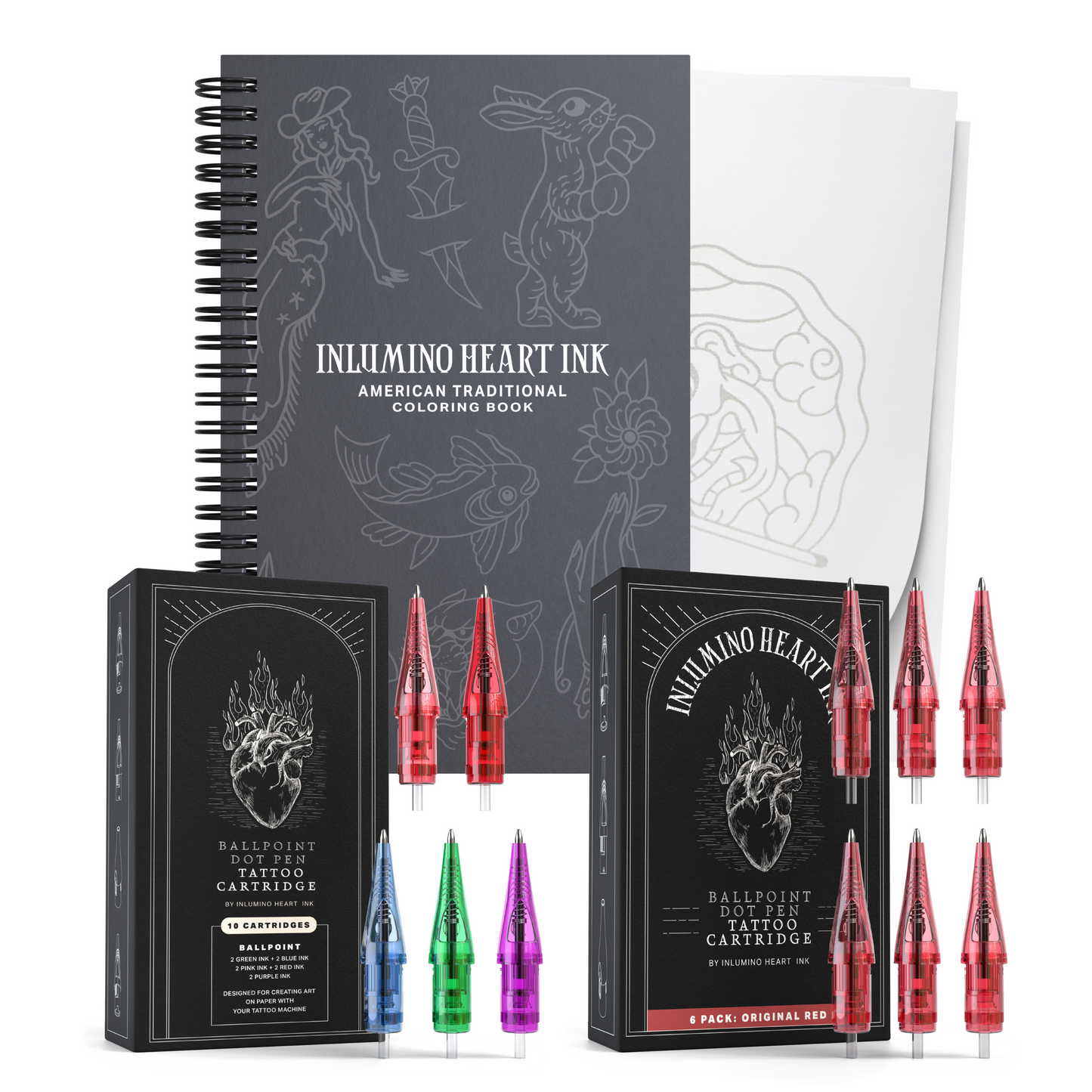 Coloring Book and Ink Set