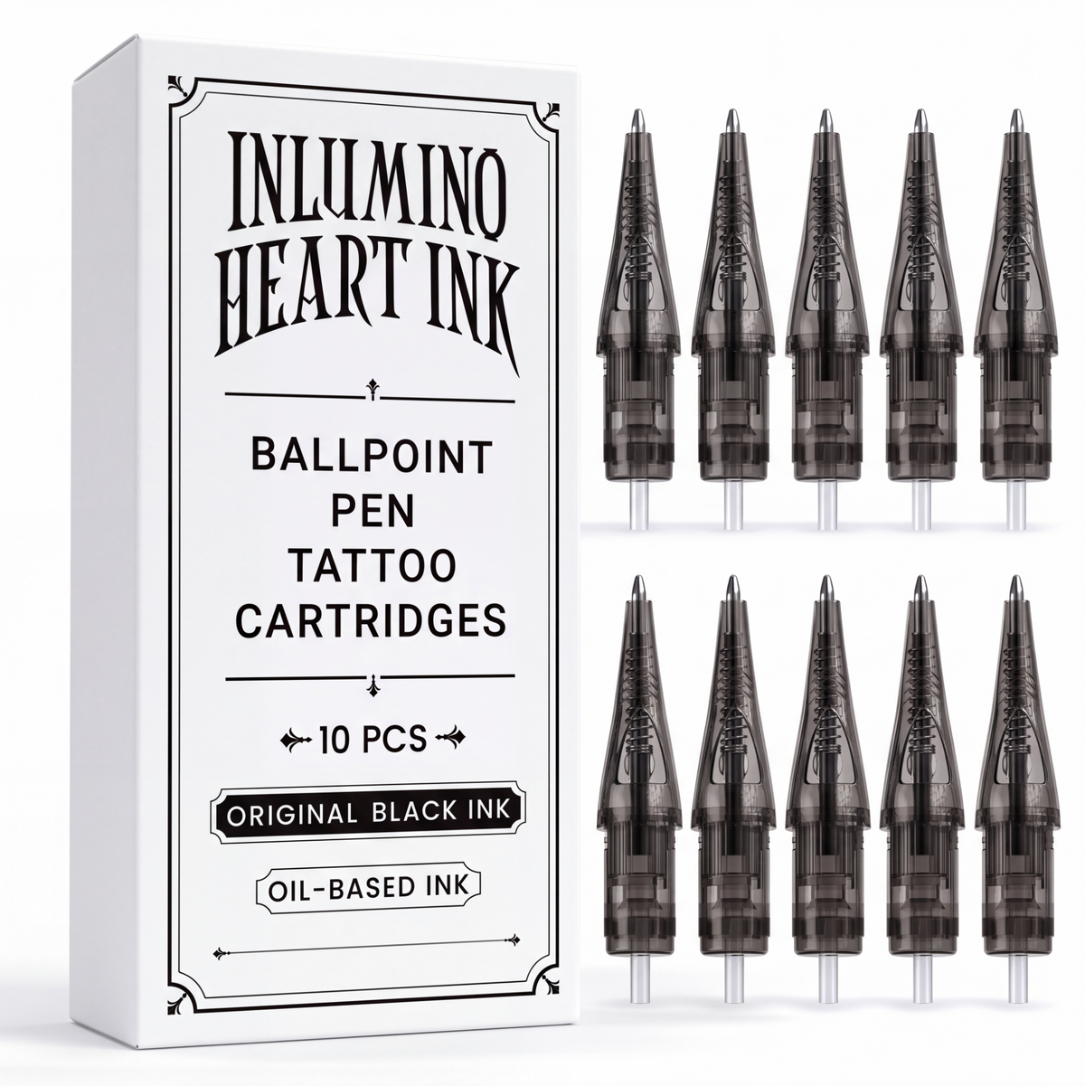 10 Pack Original Ink Ballpoint Cartridges