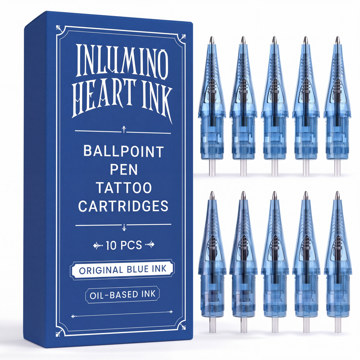 10 Pack Original Ink Ballpoint Cartridges