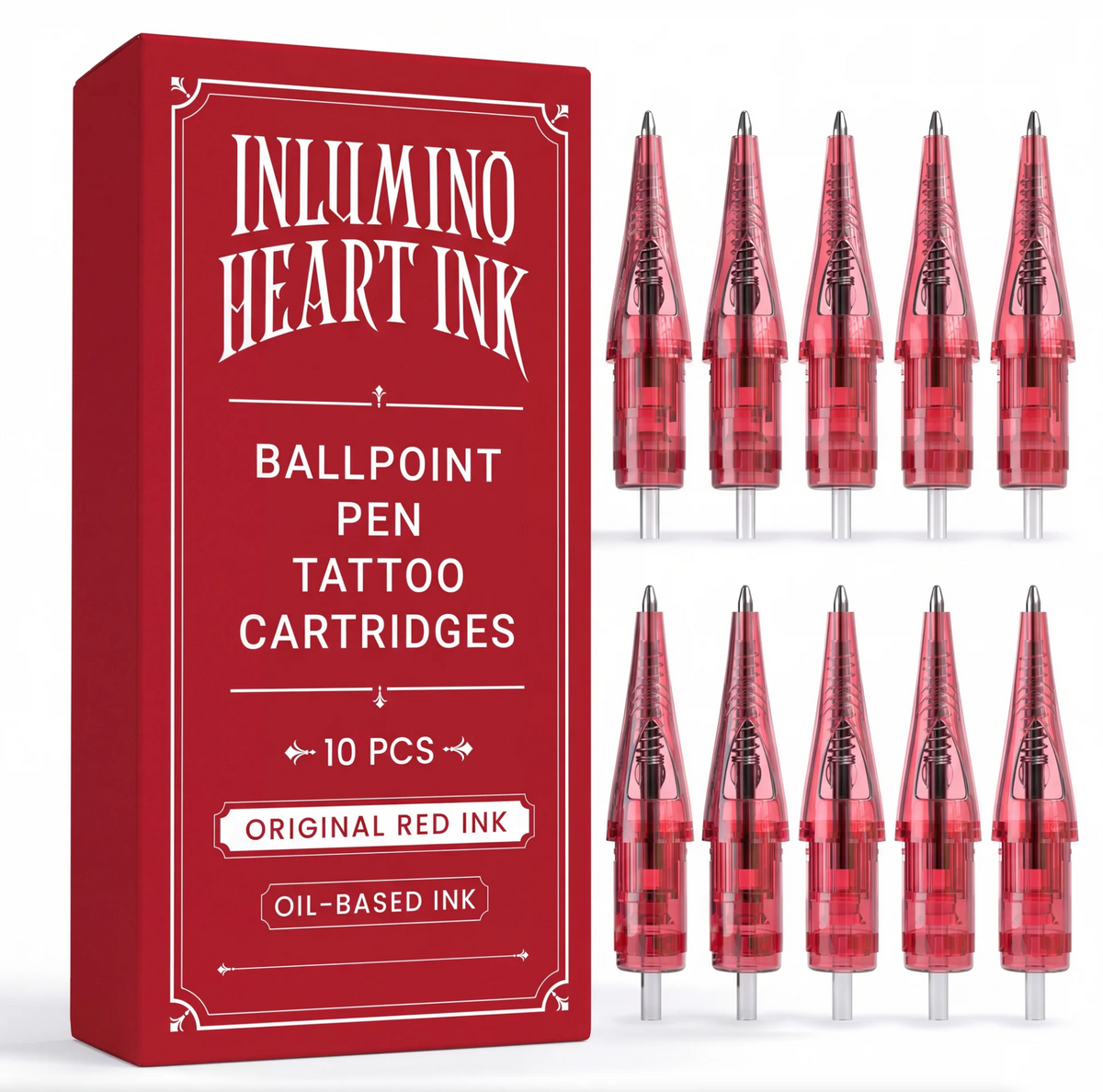 10 Pack Original Ink Ballpoint Cartridges
