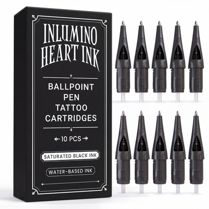 10 Pack Saturated Ink Ballpoint Cartridges