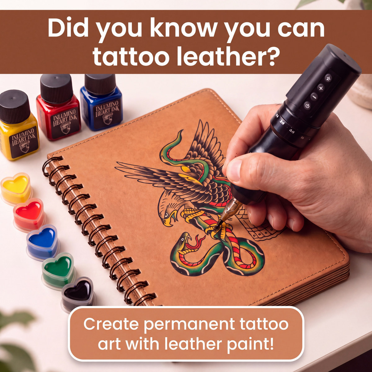 Tattoo Leather Coloring Book Kit