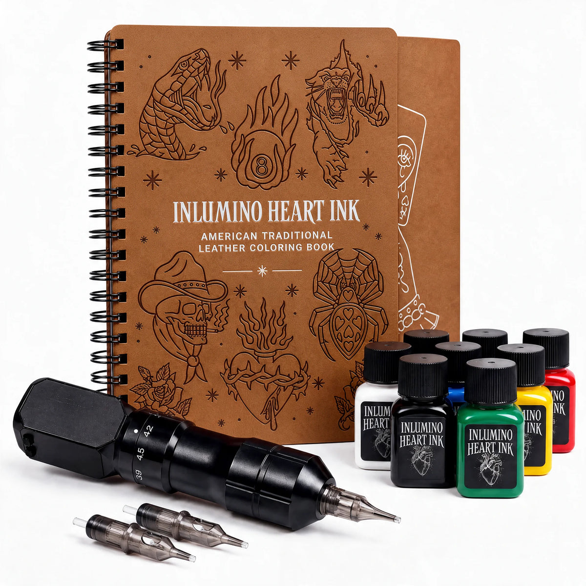 Tattoo Leather Coloring Book Kit